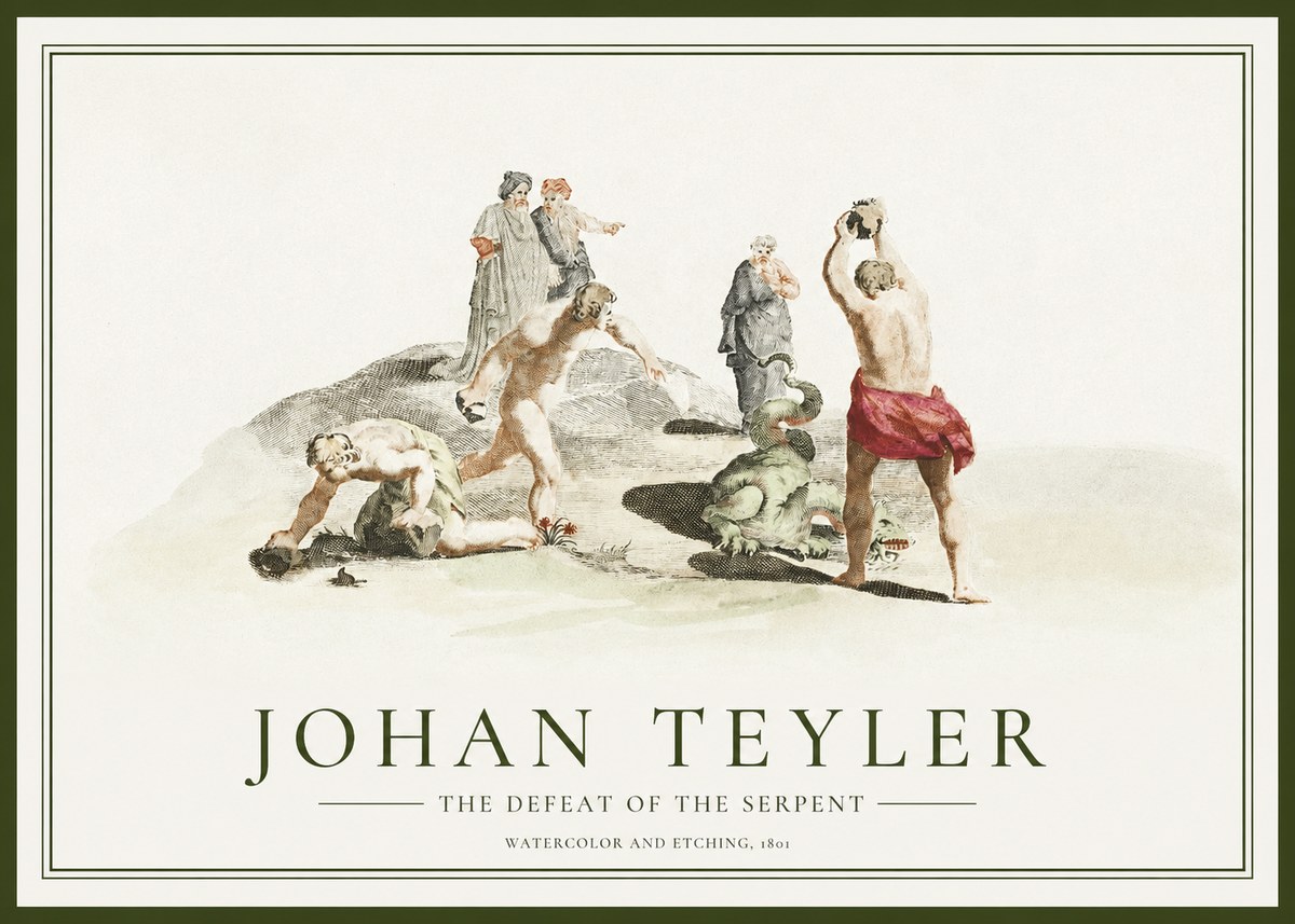 Johan Teyler Study of Ulysses and Polyphemus No2 - Poster