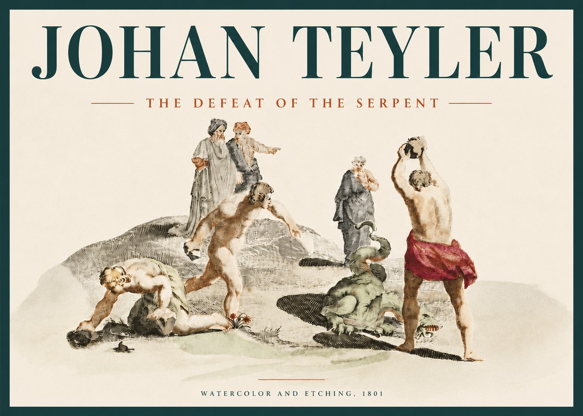 Johan Teyler Study of Ulysses and Polyphemus No5 - Poster