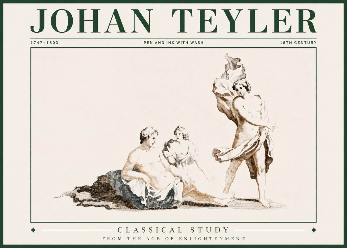 Johan Teyler Classical Study I No3 - Poster