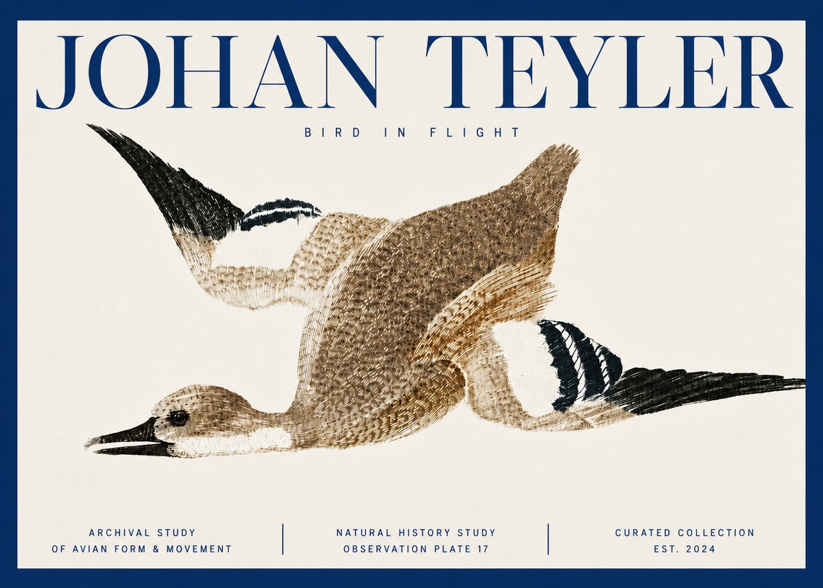 Johan Teyler Bird in Flight II No3 - Poster