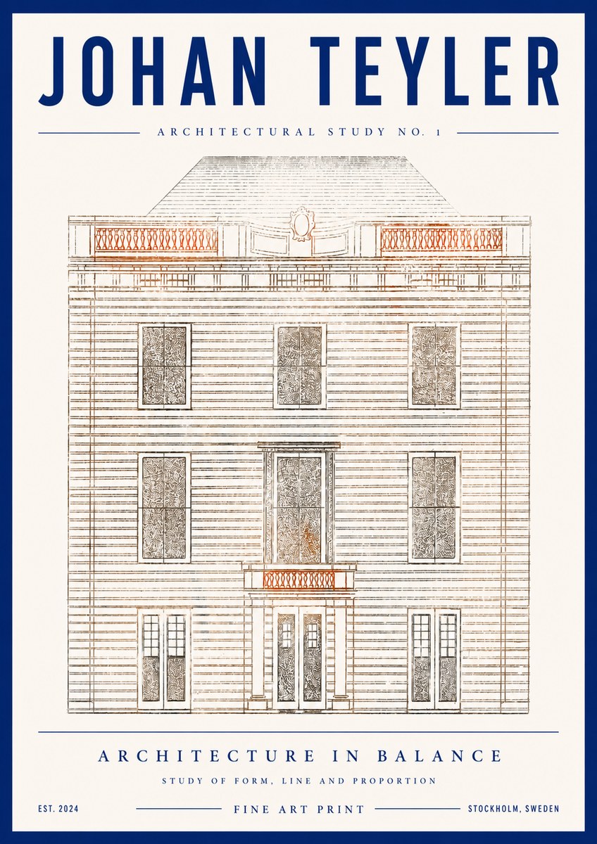 Johan Teyler Architectural Study No. 1 II No4 - Poster