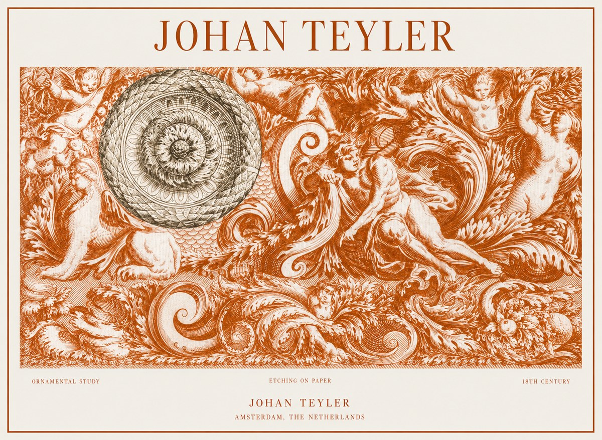 Johan Teyler Ornamental Study No1 - Poster