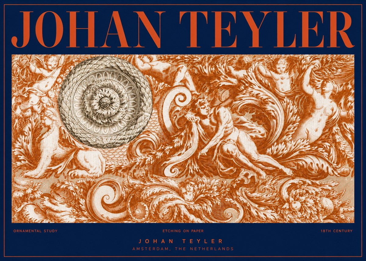Johan Teyler Ornamental Study No2 - Poster