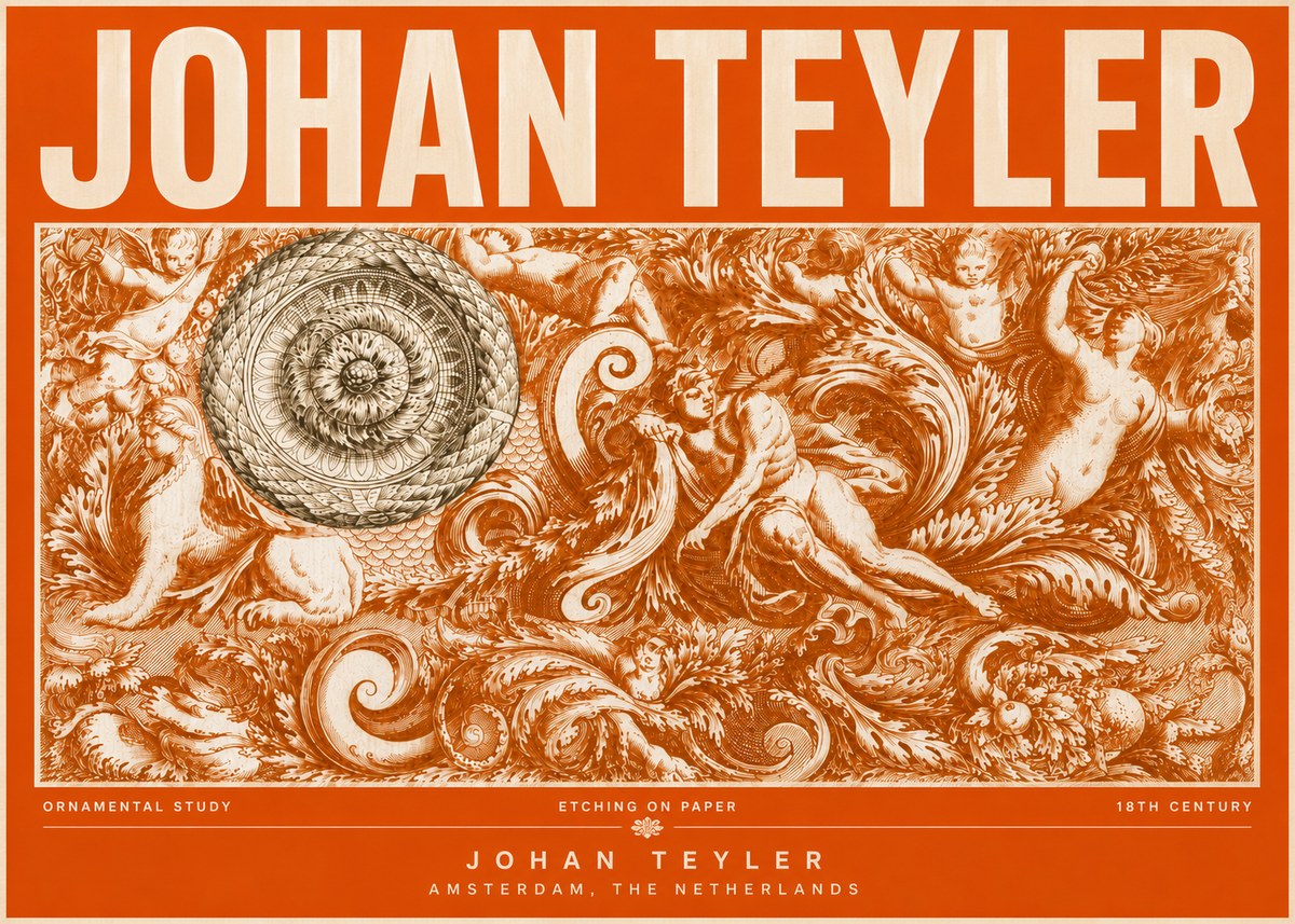 Johan Teyler Ornamental Study No6 - Poster