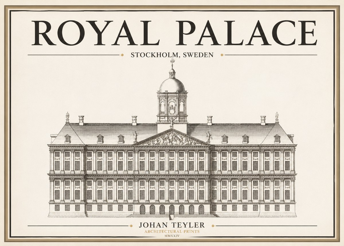 Johan Teyler Royal Palace No1 - Poster