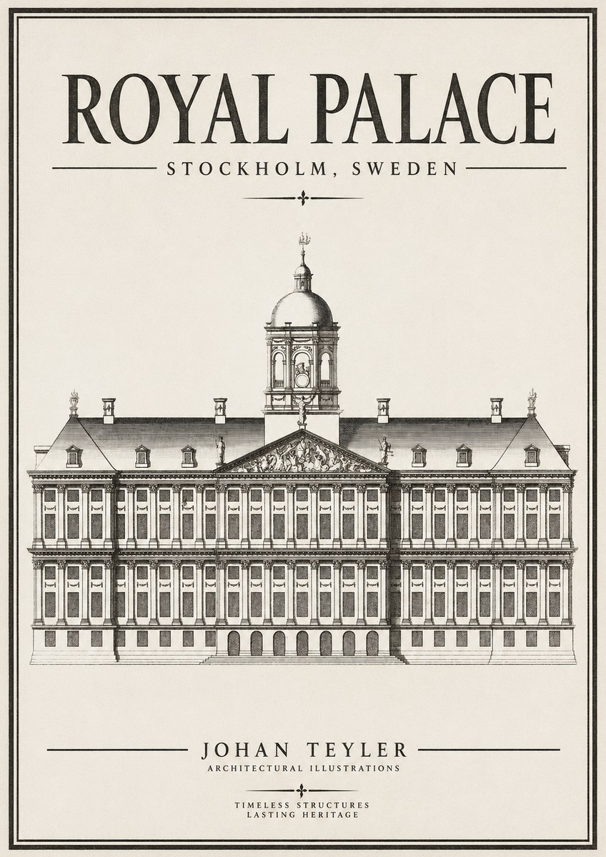 Johan Teyler Royal Palace No2 - Poster