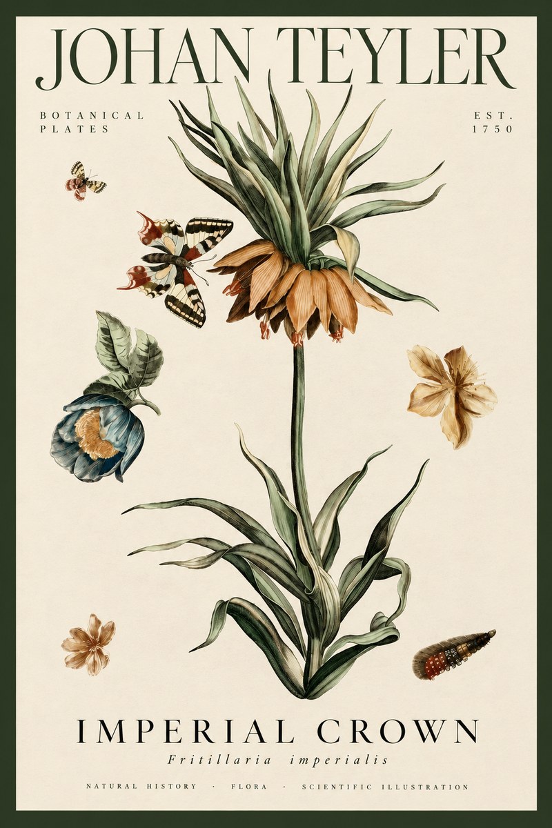 Johan Teyler Crown Imperial No4 - Poster