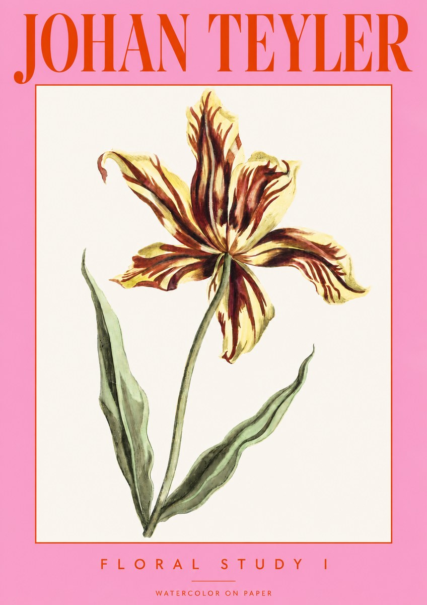 Johan Teyler Floral Study I No3 - Poster