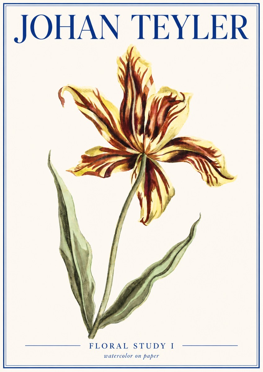 Johan Teyler Floral Study I No4 - Poster