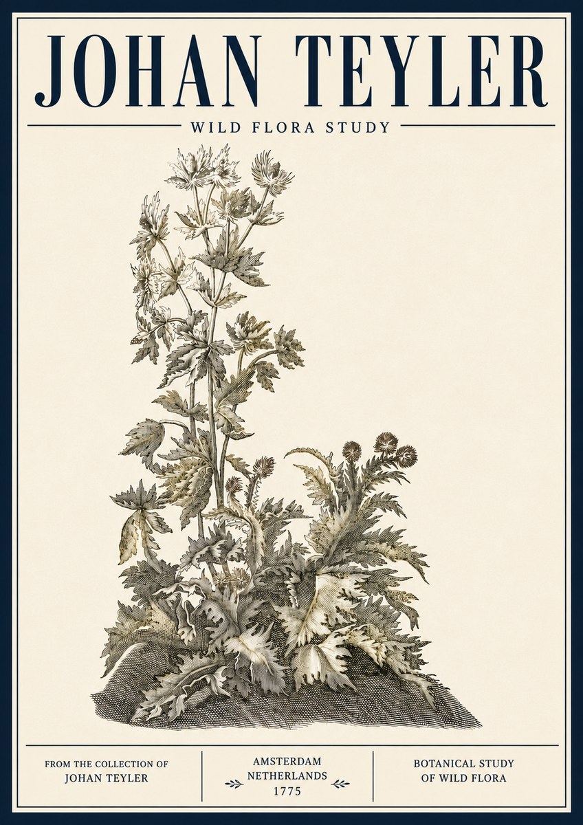 Johan Teyler Wild Flora Study No5 - Poster