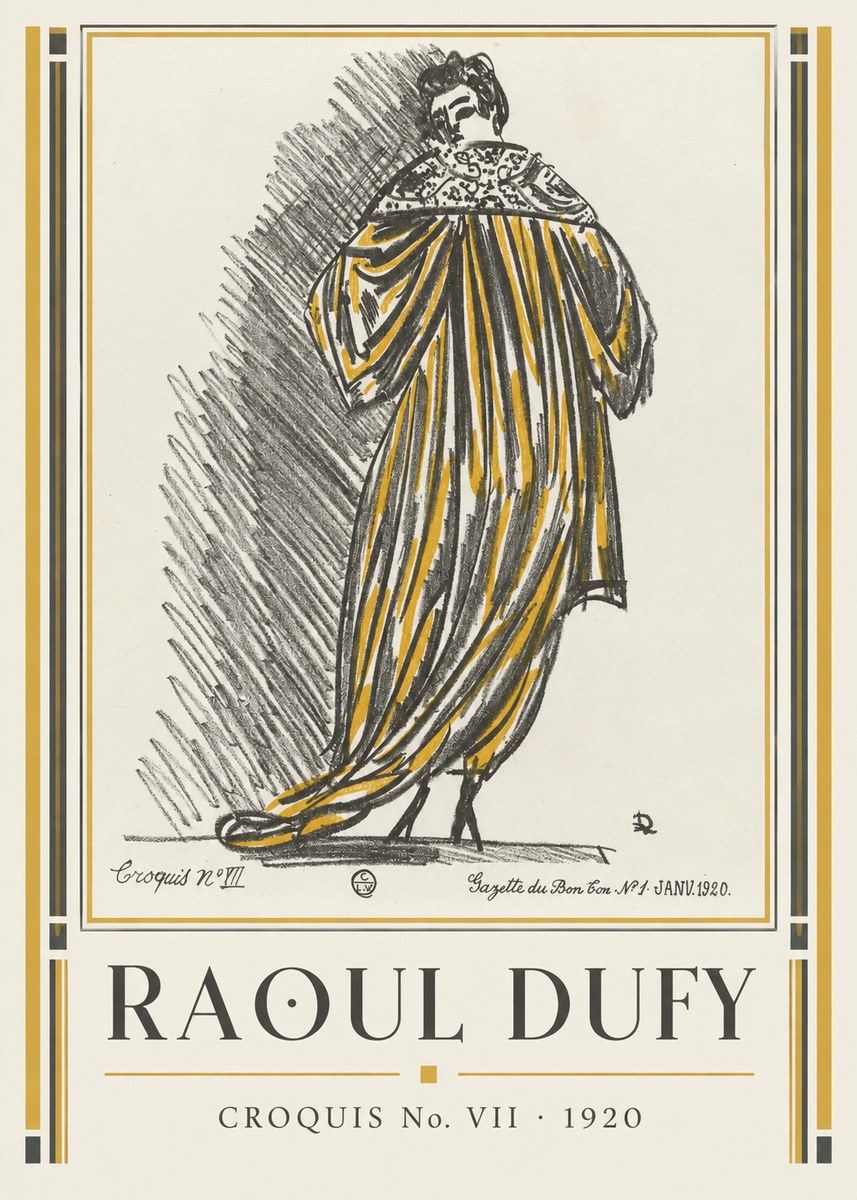Raoul Dufy Croquis No. Vii No1 - Poster