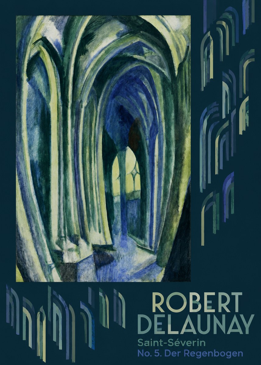 Robert Delaunay Saint-séverin No. 5. Der Regenbogen No6 - Poster