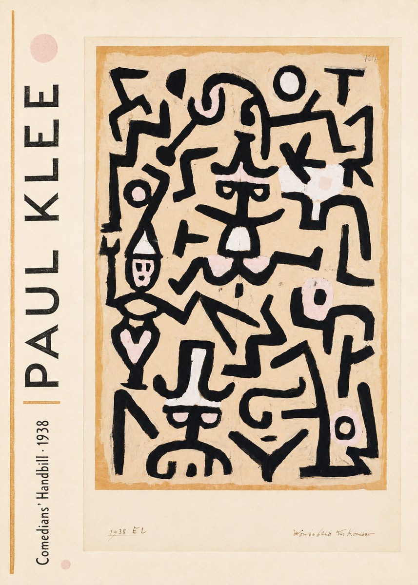 Paul Klee Comedians' Handbill No2 - Poster