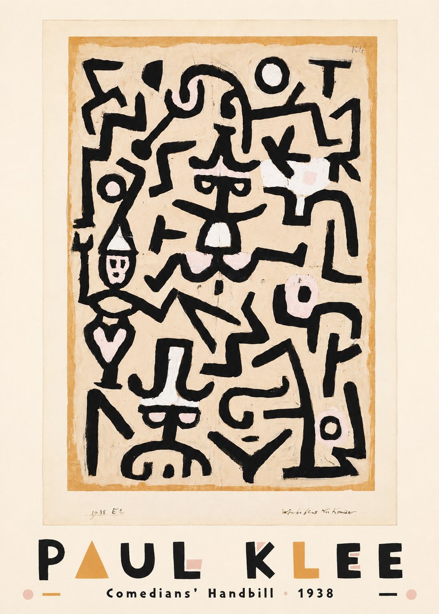 Paul Klee Comedians' Handbill No3 - Poster