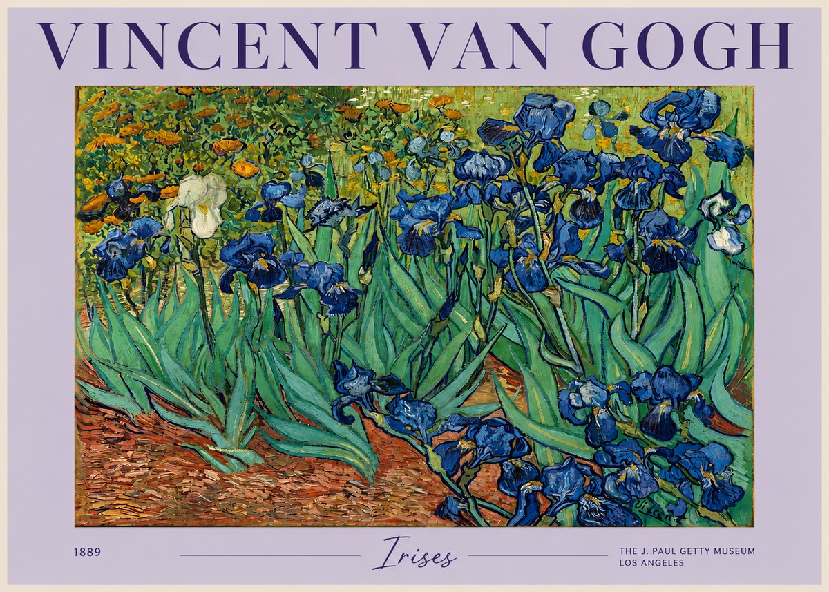 Van Gogh Irises I No2 - Poster