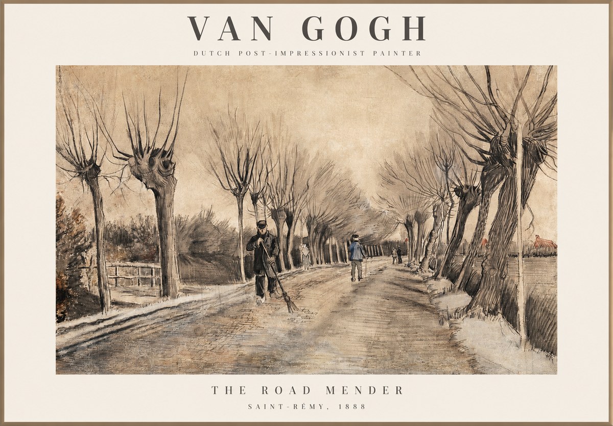 Van Gogh The Road Mender I No1 - Poster