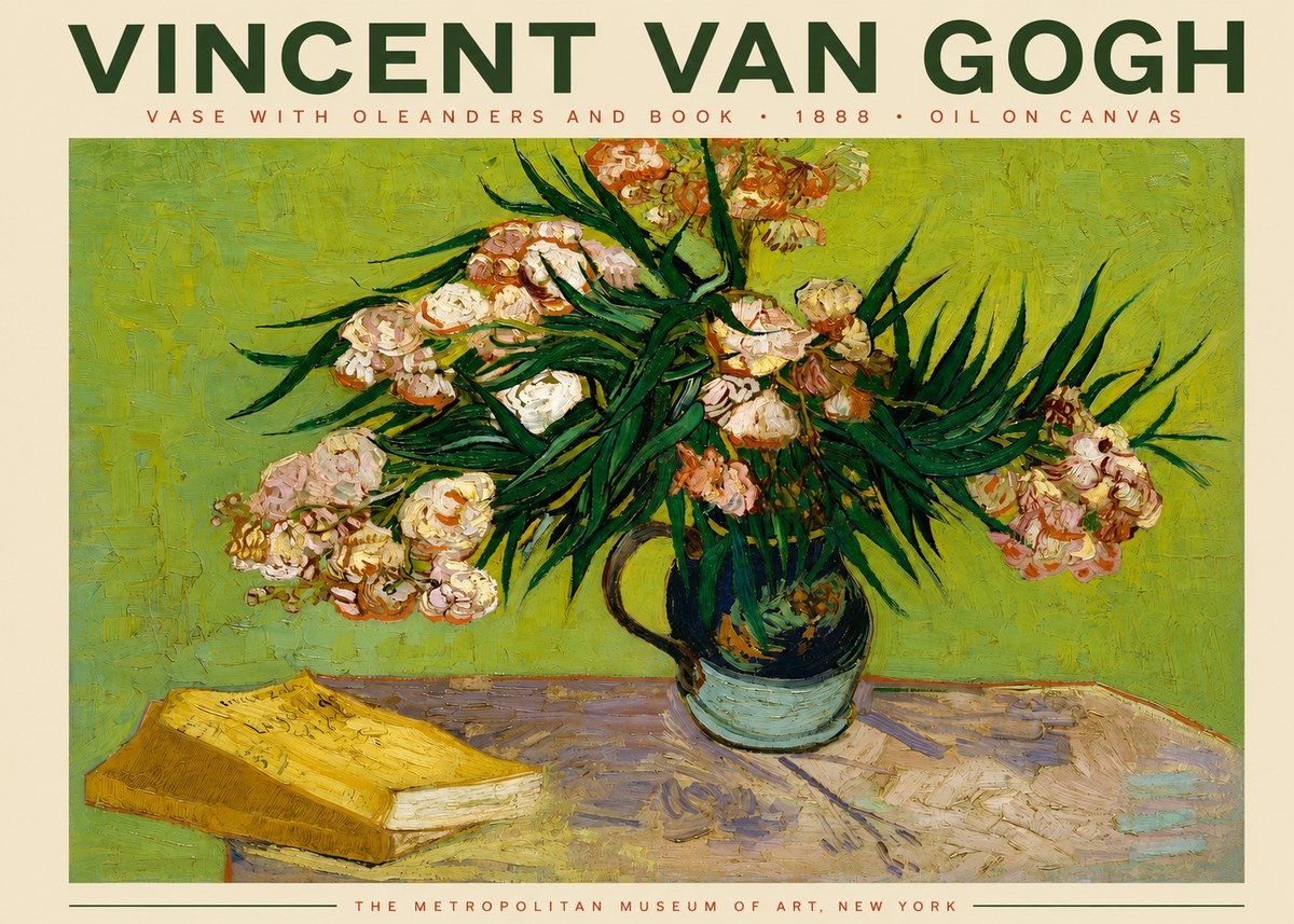 Van Gogh Oleanders No4 - Poster