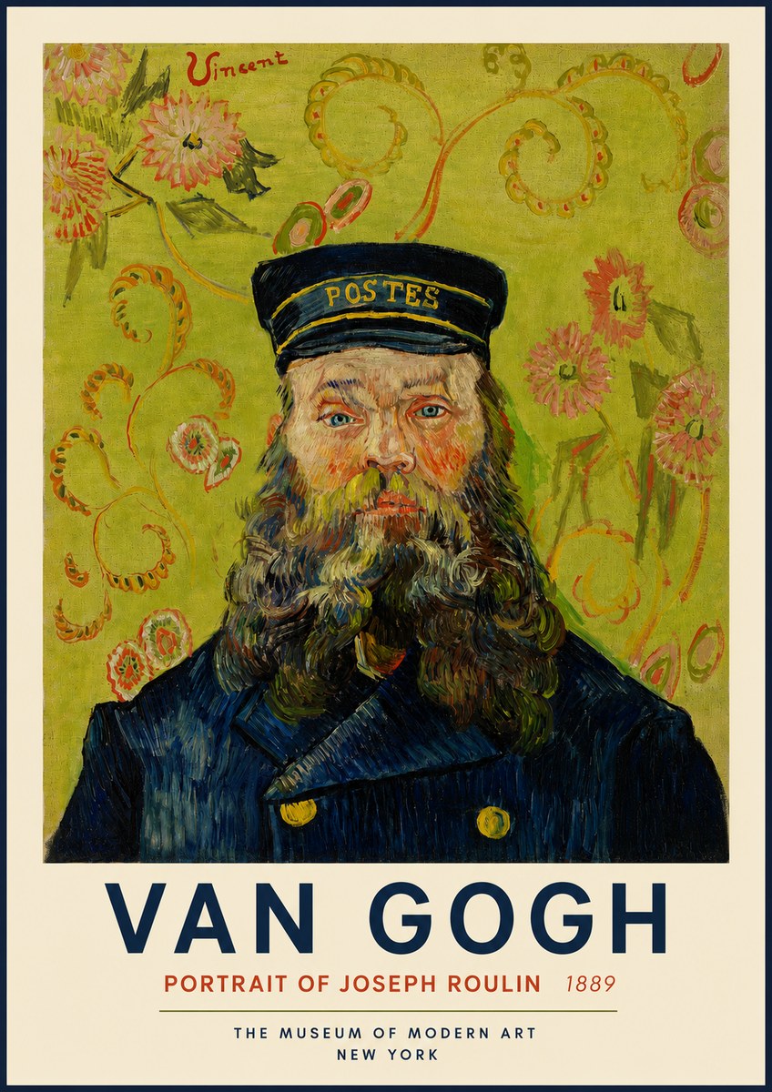 Van Gogh Portrait of Joseph Roulin II No3 - Poster