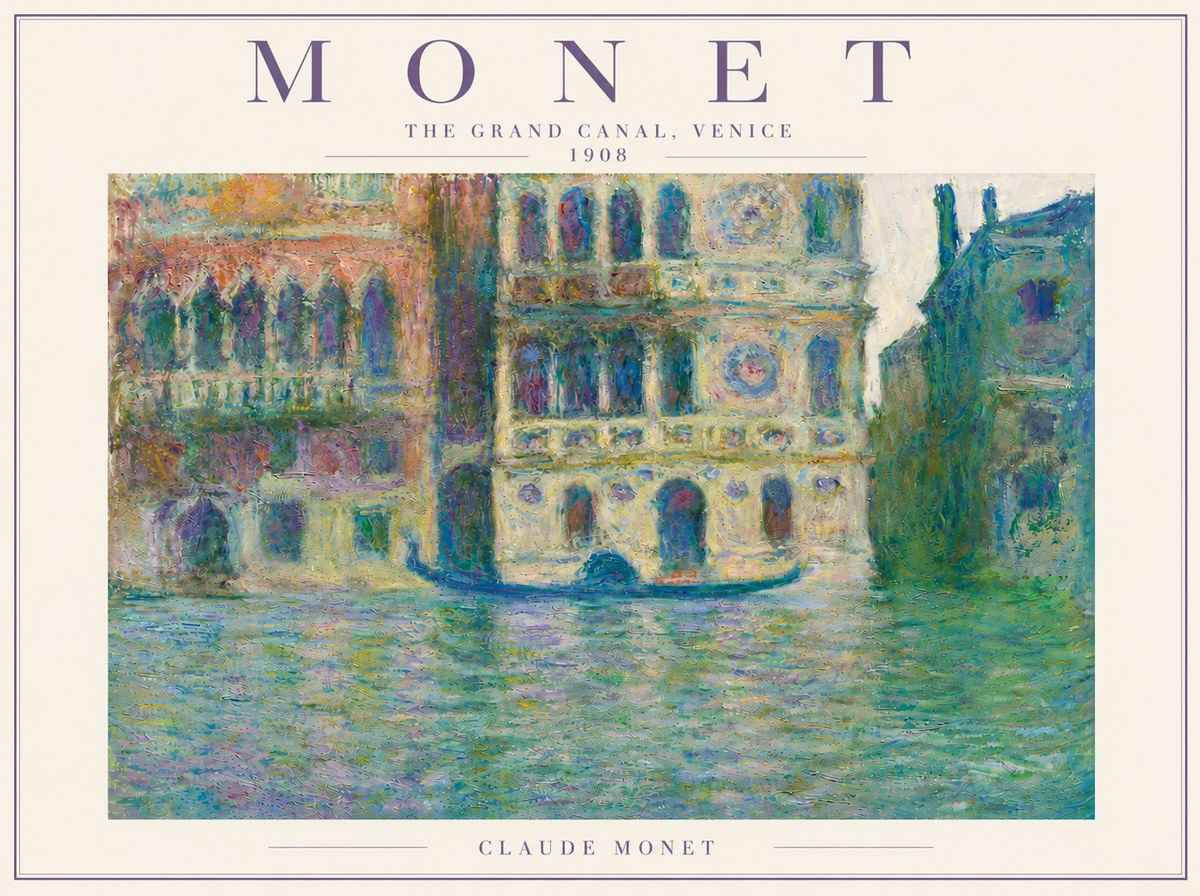 Monet The Grand Canal, Venice No5 - Poster
