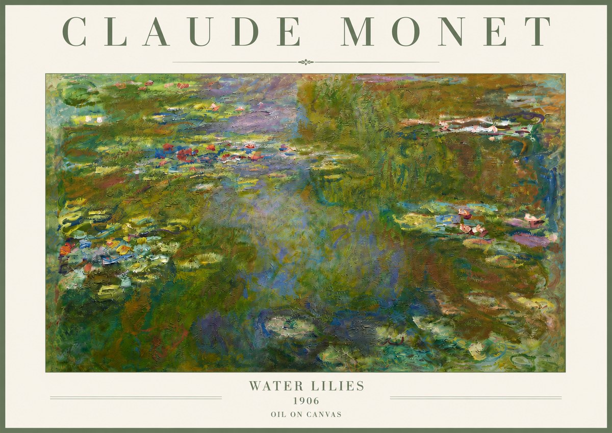 Monet Water Lilies III No4 - Poster