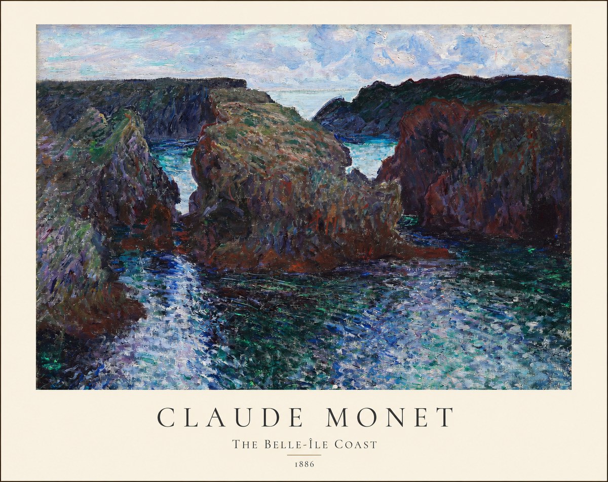 Monet The Belle-île Coast No1 - Poster