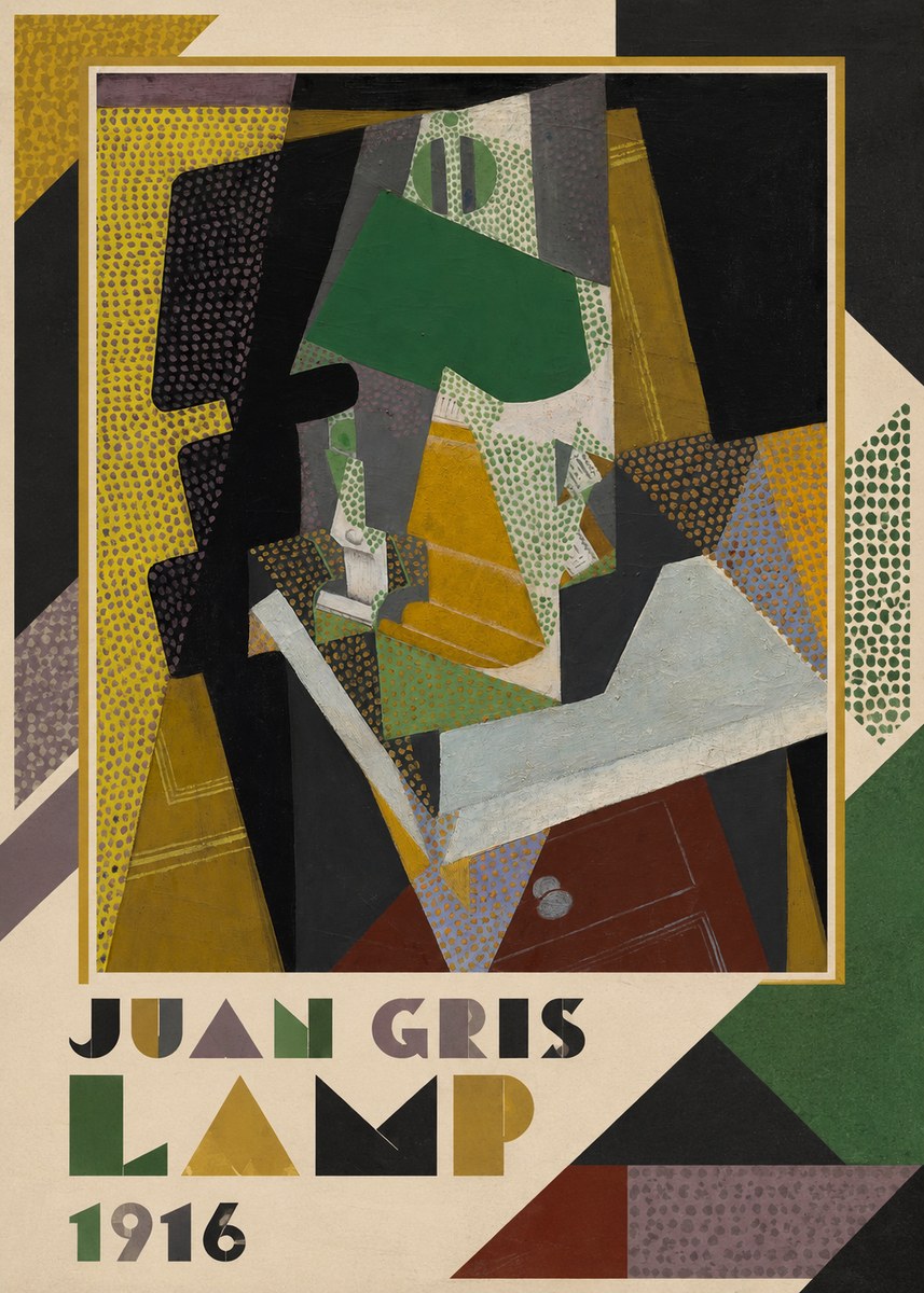 Juan Gris Lamp No1 - Poster