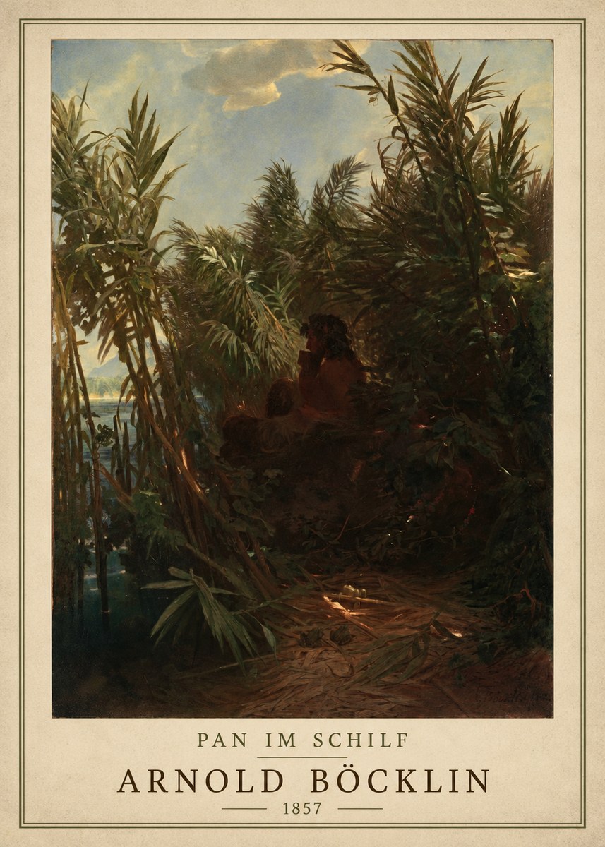 Arnold Böcklin Pan Im Schilf No1 - Poster
