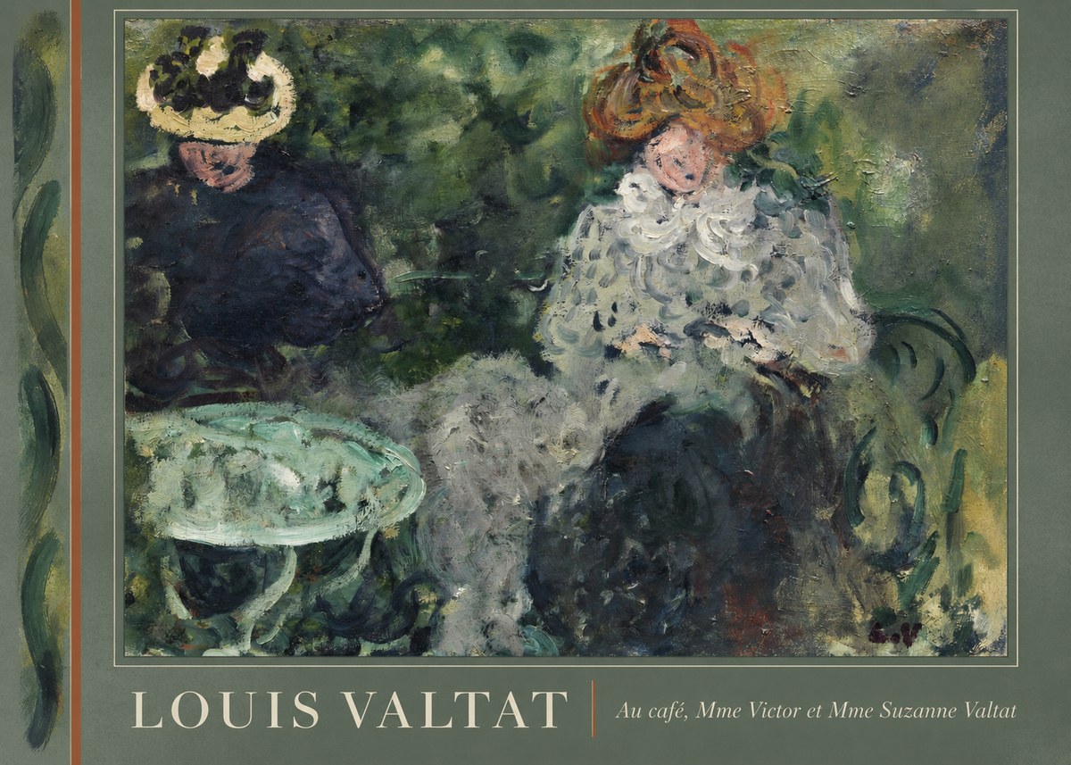 Louis Valtat Au Café, Mme Victor Et Mme Suzanne Valtat No2 - Poster