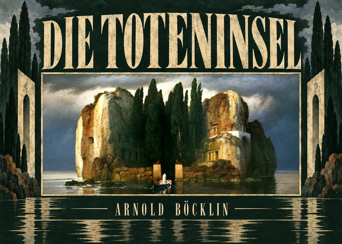 Arnold Böcklin Die Toteninsel II No5 - Poster