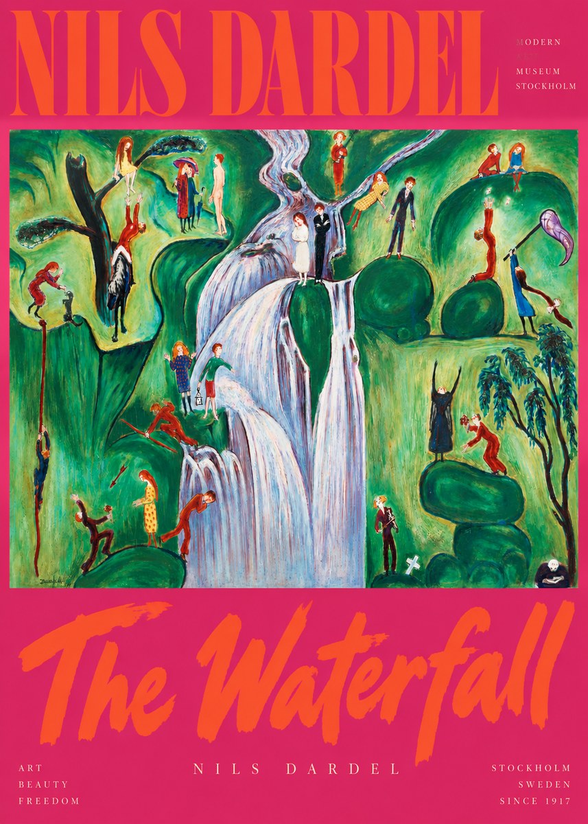 Nils Dardel The Waterfall No2 - Poster