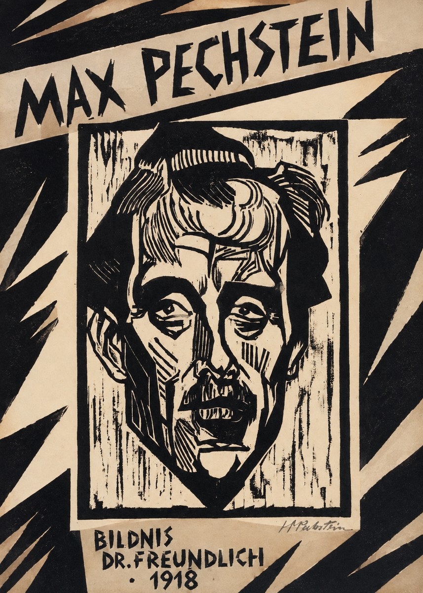 Max Pechstein Bildnis Dr. Freundlich • 1918 No4 - Poster