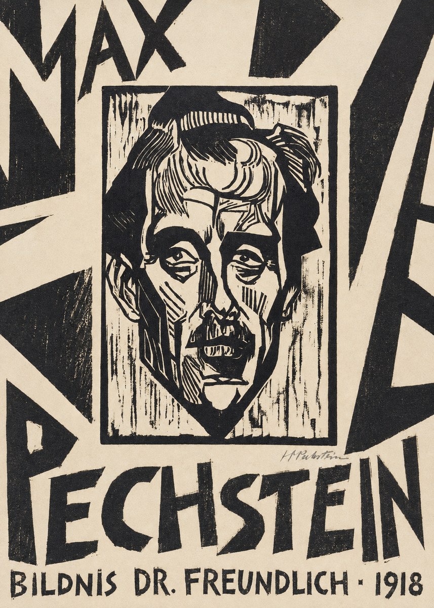 Max Pechstein Bildnis Dr. Freundlich • 1918 No6 - Poster