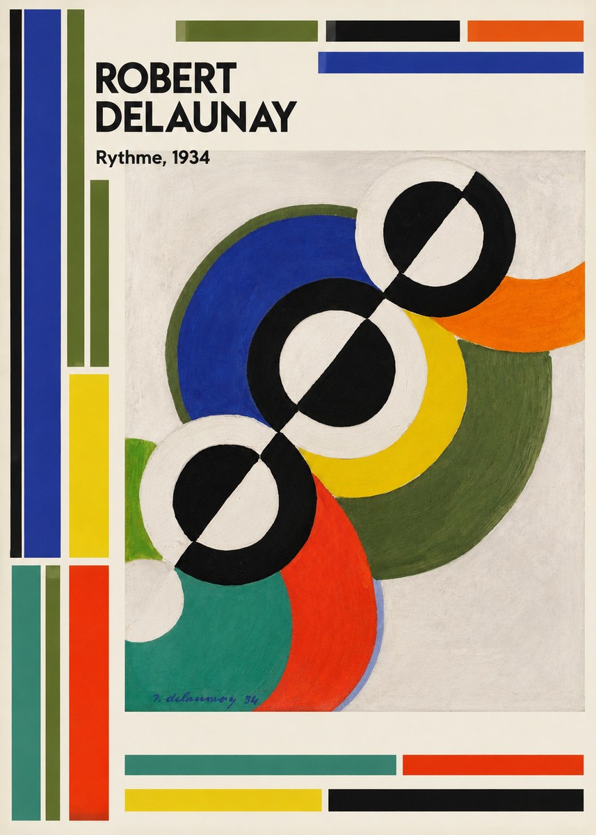 Robert Delaunay Rythme, 1934 No2 - Poster
