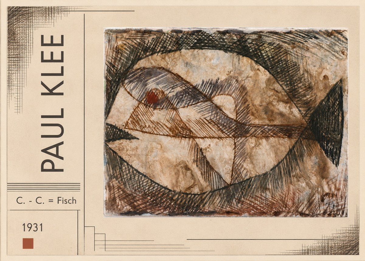 Paul Klee C. - C. = Fisch No2 - Poster