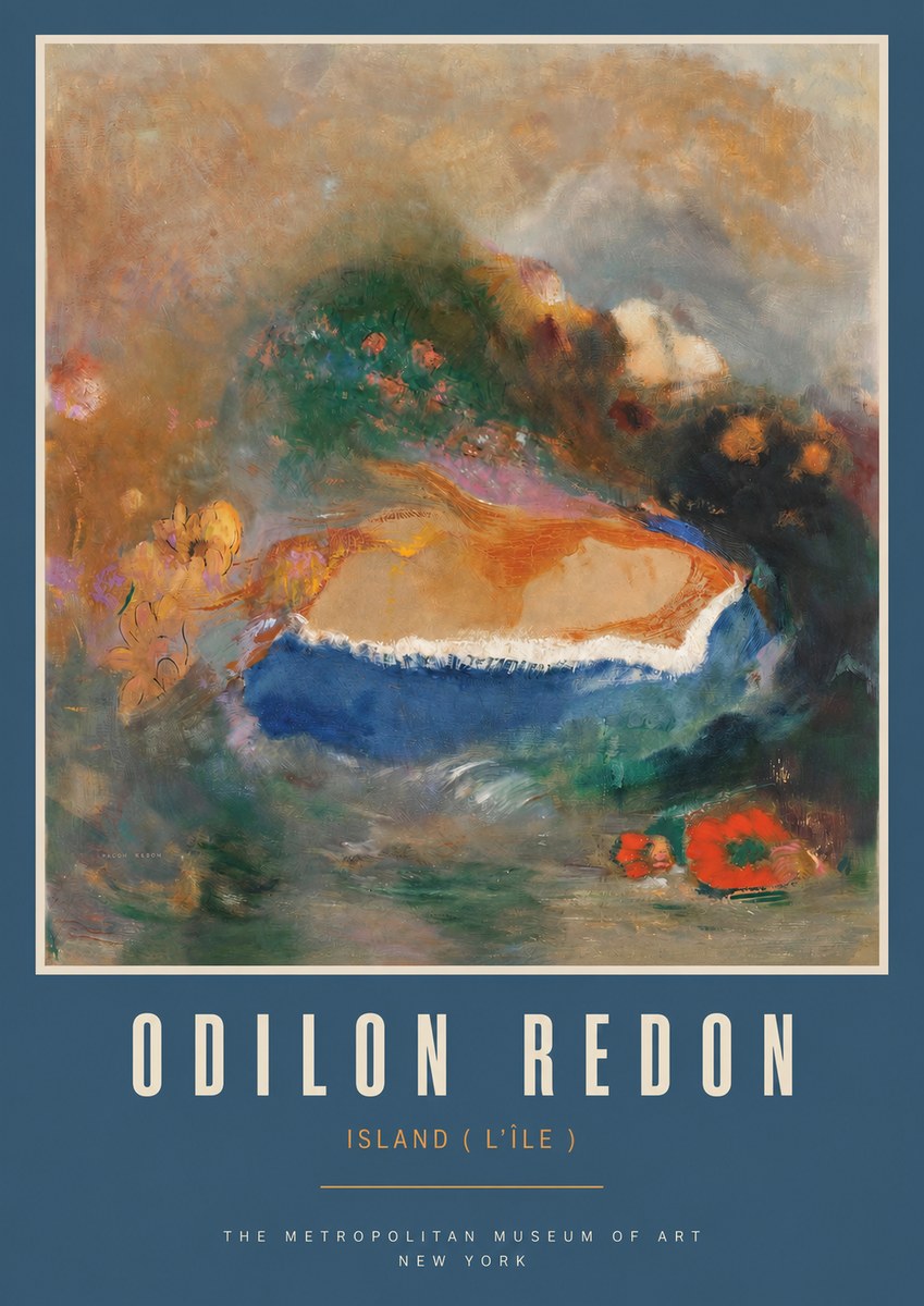Odilon Redon Island (L'île) No2 - Poster
