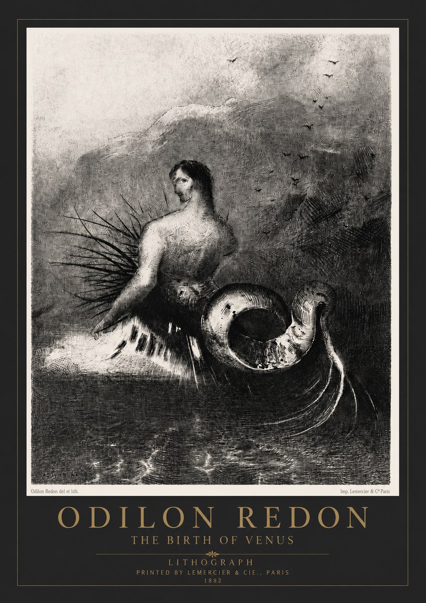 Odilon Redon The Birth of Venus No4 - Poster