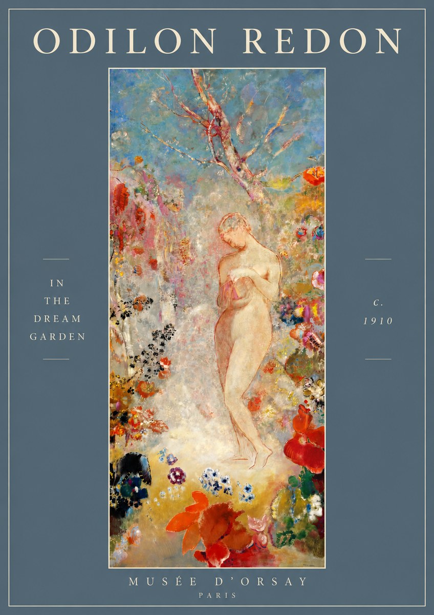 Odilon Redon In the Dream Garden No2 - Poster