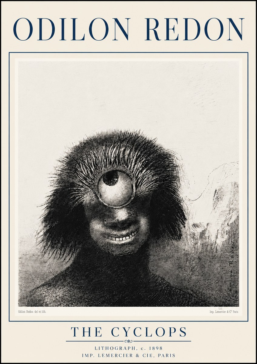 Odilon Redon The Cyclops II No6 - Poster