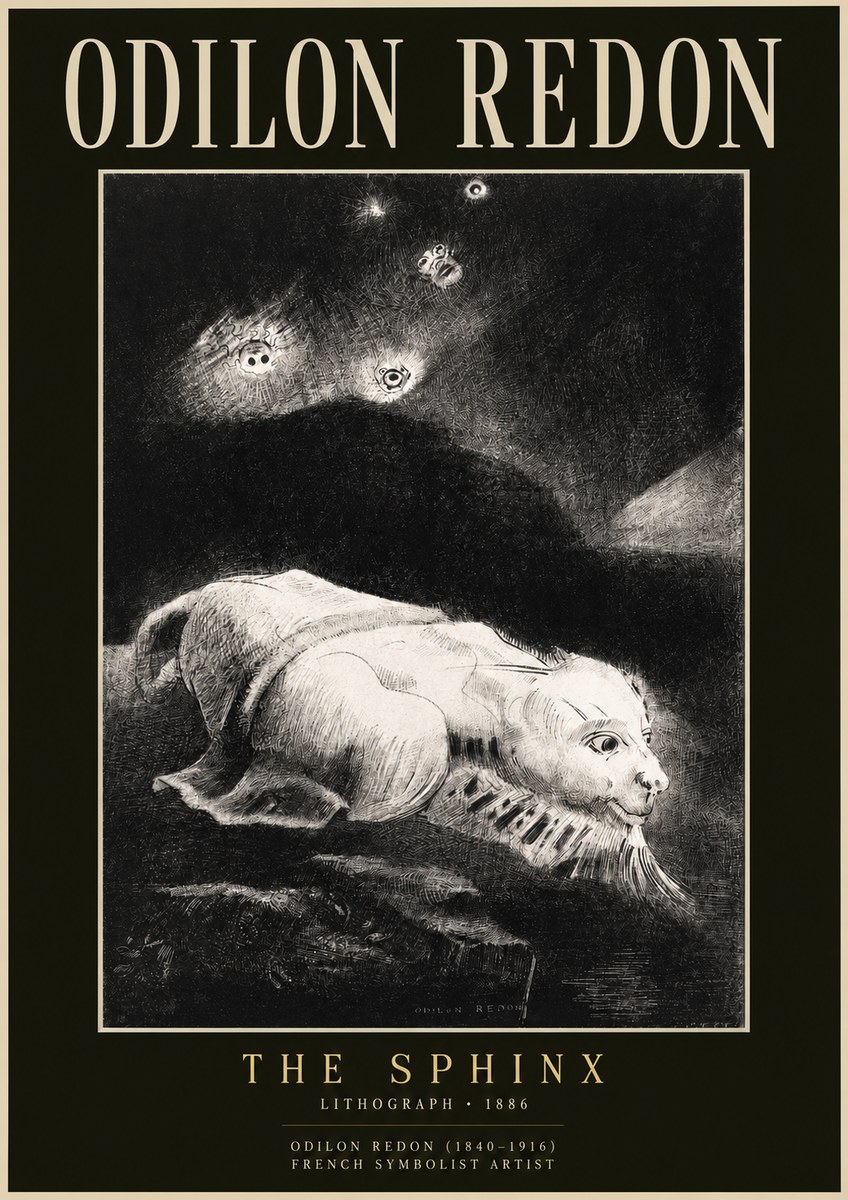 Odilon Redon The Sphinx No2 - Poster
