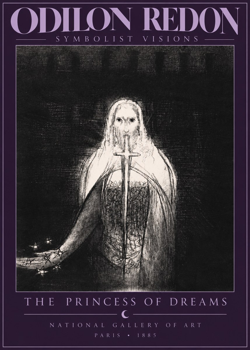 Odilon Redon The Princess of Dreams No2 - Poster