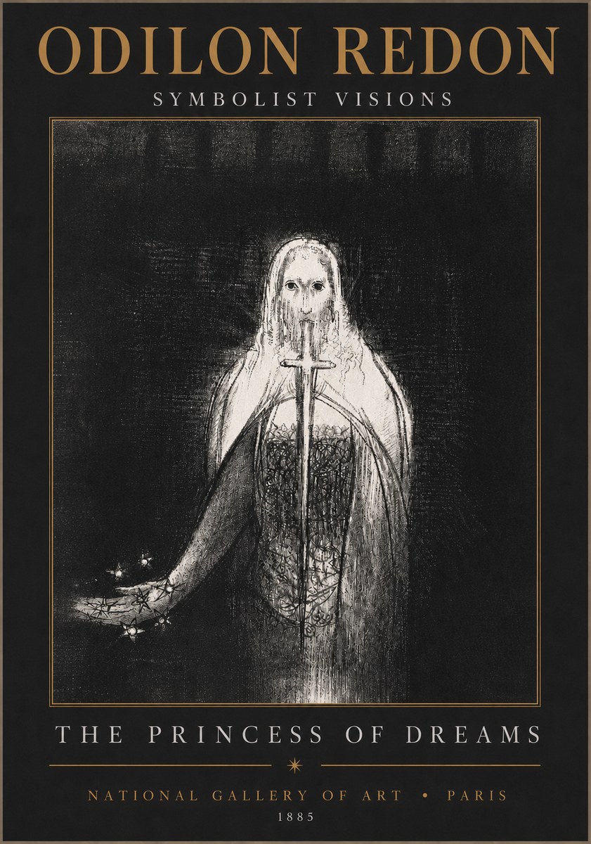 Odilon Redon The Princess of Dreams No4 - Poster