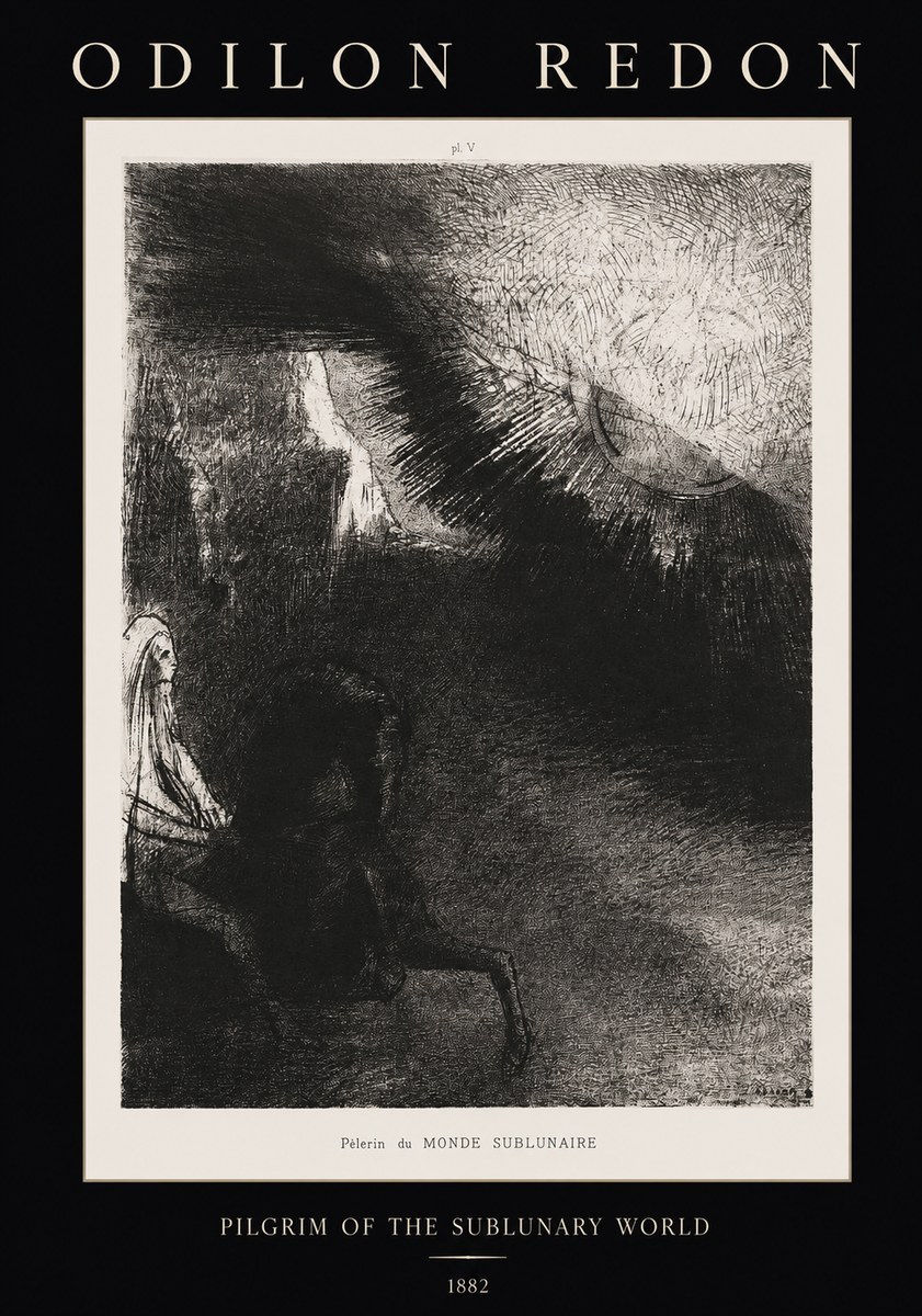 Odilon Redon Pèlerin Du Monde Sublunaire No1 - Poster