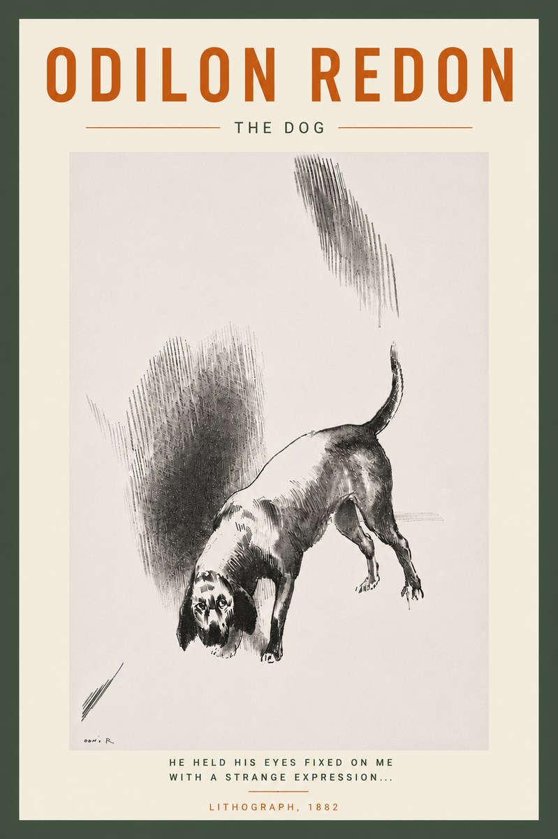 Odilon Redon The Dog No6 - Poster