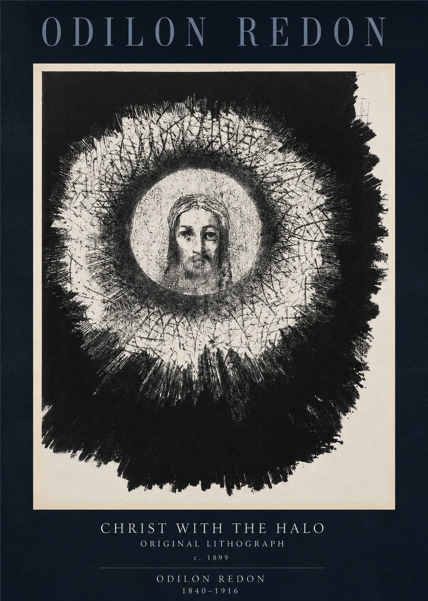 Odilon Redon Christ with the Halo No2 - Poster