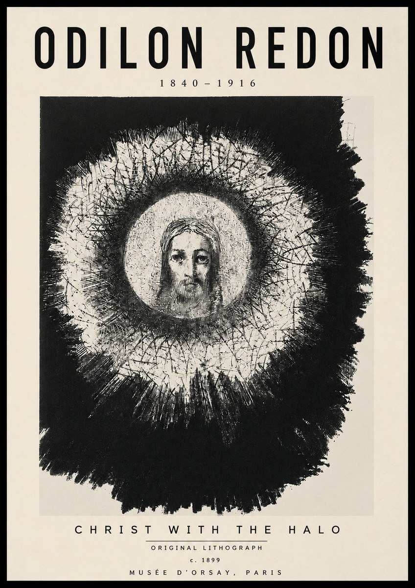 Odilon Redon Christ with the Halo No4 - Poster