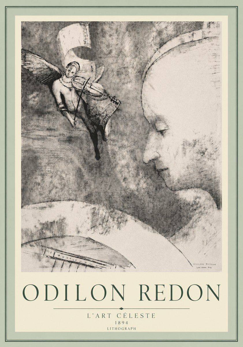 Odilon Redon L'art Céleste No5 - Poster