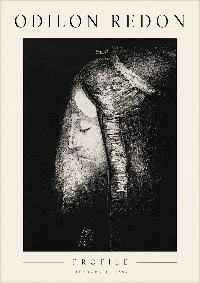 Odilon Redon Profile No6 - Poster
