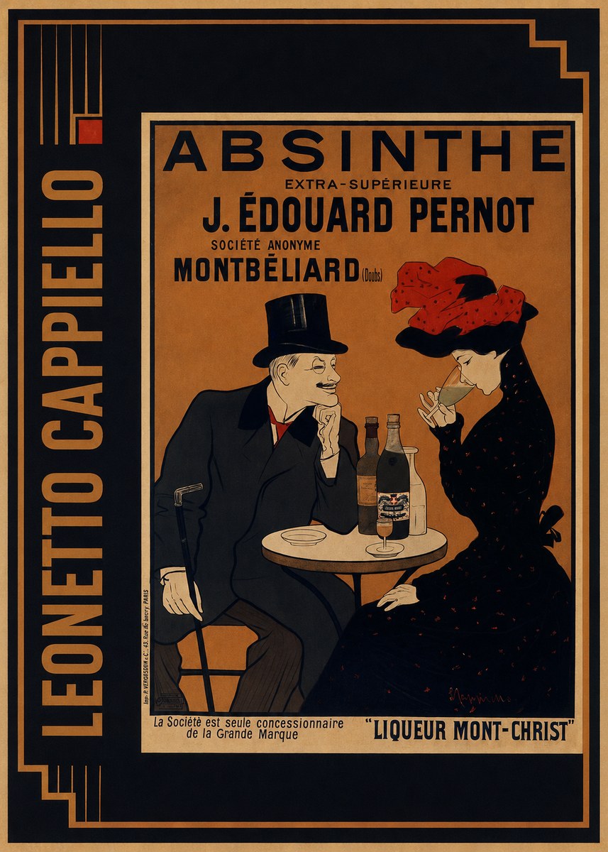 Leonetto Cappiello Absinthe J. Édouard Pernot No2 - Poster