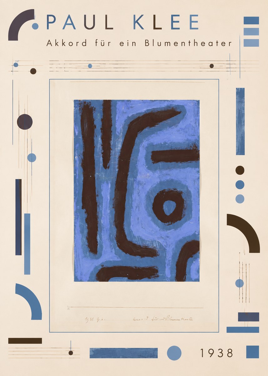 Paul Klee Akkord Für Ein Blumentheater No4 - Poster