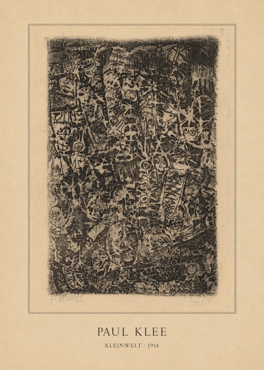 Paul Klee Kleinwelt No4 - Poster